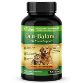 Afropet Dog Cat Eye Supplement Lutein Bilberry Eye Health Provision 60 Veggie Capsules / 아프로펫 강아지 고양이 눈 영양제 루테인 빌베리 눈건강 프로비전 60베지캡슐