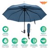 Hero Travel Umbrella – Windproof, Compact and Portable (Navy Blue)