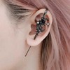Allereya Punk Moon Ear Crawler Hook Earrings Moon Ear Hook