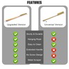 Pizza Oven Brush with Scraper Long Handle 55.5cm / 21.9inch