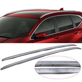 Roof Rack Compatible with 2017-2022 Honda CR-V, Factory Style Aluminum Silver Top Luggage Carrier by IKON MOTORSPORTS