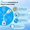 E26/E27 Plug in Light Bulb Socket Adapter with On/Off Switch