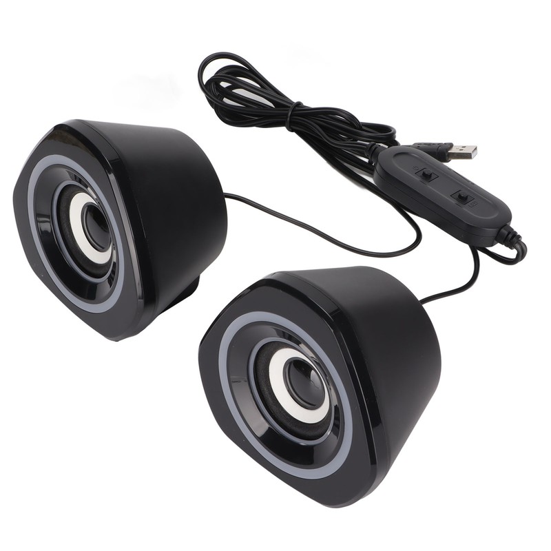 Desktop Speaker USB Powered Heavy Subwoofer Desktop Mini LED Speaker