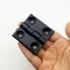 (4pcs) Heavy Duty Zinc Alloy Hinge 60x60mm/2.36" x2.36 Black Distribution