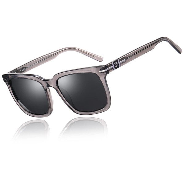 Duco Polarized Sunglasses for Men and Women Classic Square Unbreakable