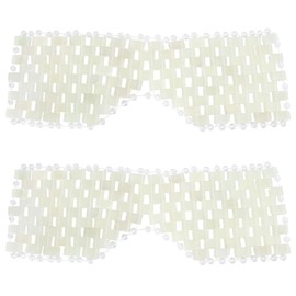 Beavorty Máscara de Jade Natural 2 Piezas: Ocular, Relajación Profunda y Mejora del Sueño - Ideal para Yoga, Meditación y Viajes - para Mujeres y Hombres con Estrés o Insomnio