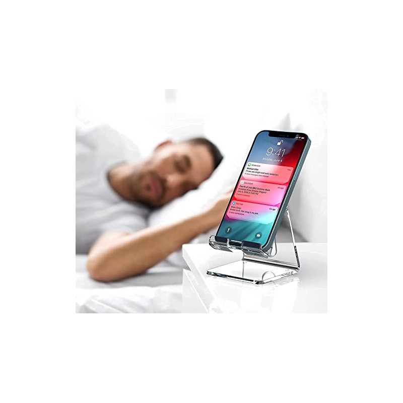Crpich Soporte acrlico para telfono Celular, Soporte porttil, Soporte para