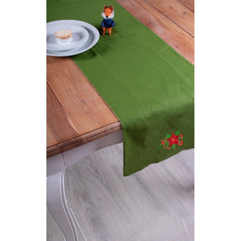 Harvey & Mason Festive Reversible Table Runner Decoration Christmas Dinner