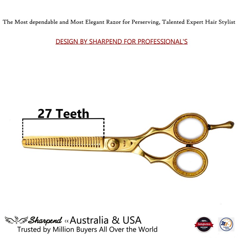 Professional 5.5 inch Hair Cutting Scissors Thinning Shears Set Sharpend