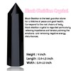 SAHOOTTIE Black Obsidian Crystal Point Obsidian Tower Gemstone Obsidian Stone