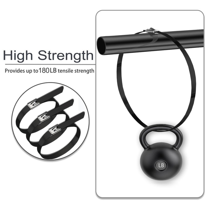 Aroono Heavy Duty Metal Zip Ties-20 inch, 304 Stainless Steel,