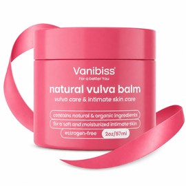 Vanibiss Natural Vulva Balm - Crema Vulva y crema hidratante tópica para el cuidado de la piel tierna, alivia la sequedad, picazón, rozaduras y ardor - Cuidado de la vulva y apoyo para la menopausia -
