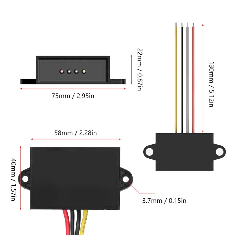 Boost Converter DC 12V to DC 19V Waterproof Step Up