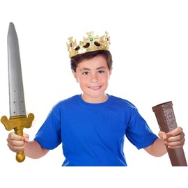 GIFTEXPRESS 2-pack 19" Plastic Roman Sword with Sheath for Pretend Play, Knight Costume, Roman Warrior Costume Accessory