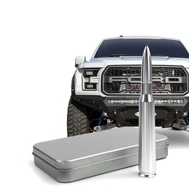 Ligepu Antenna Compatible with Dodge RAM & Ford F150 F250 F350 Super Duty 1990 – 2022 - Internal Conductive Coil | Designed for Optimized FM/AM Reception(Silve)