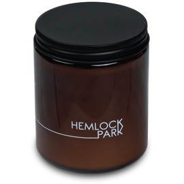 Hemlock Park Crackling Wood Wick Candle Handcrafted with Natural Coconut Wax and Essential Oils (Eucalyptus Mint, Standard 8 oz)
