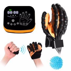 RRG-100 Hand Rehabilitation Robot Glove Stroke Finger Exercise Rehab Trainer Right/Left - S-Left Hand