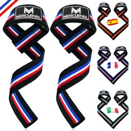 MERCURYAL Straps Gym - Modern Design from France - Lifting Straps - Powerlifting Straps - Gym Grips - Deadlifts, Fitness Accessories for Men and Women