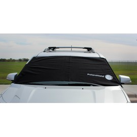 Delk Polarshield Winter Snow Car Wind Proof Windshield Cover with Security Panels Standard Size