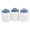 DII Kitchen Accessories Collection Ceramics, Jar Canister Set, Blue, 3