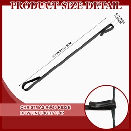 Cinnvoice 50 Pcs Ridge Clips Christmas Light Clips Roof Row Light Hooks Holiday Outdoor String Light Clip Christmas Light Hook for Hanging Holiday String Light Multi Functional Universal Clip