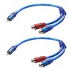 Y Splitter Cable, 1 Male to 2 Female Audio Video