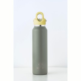 REVOMAX Carbonated Vacuum Insulated Bottle, 16 oz (473 ml), 18 Hours, Cold for 36 Hours (Olive Green x Banana Shake)