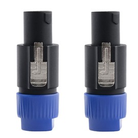 bnafes NL4FC speakon cable amplifier connector, Audio Speaker Plug Twist Lock 4 Pole Speaker Plug compatible with Neutrik Speakon NL4FC, NL4FX, NLT4X, NL2FC - 2 PCS