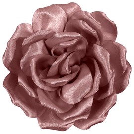 Mecool Haircut Large Rose Brooch Flower Headflower Hair Clip Girls Wedding Party Accessories, Alloy and polyester