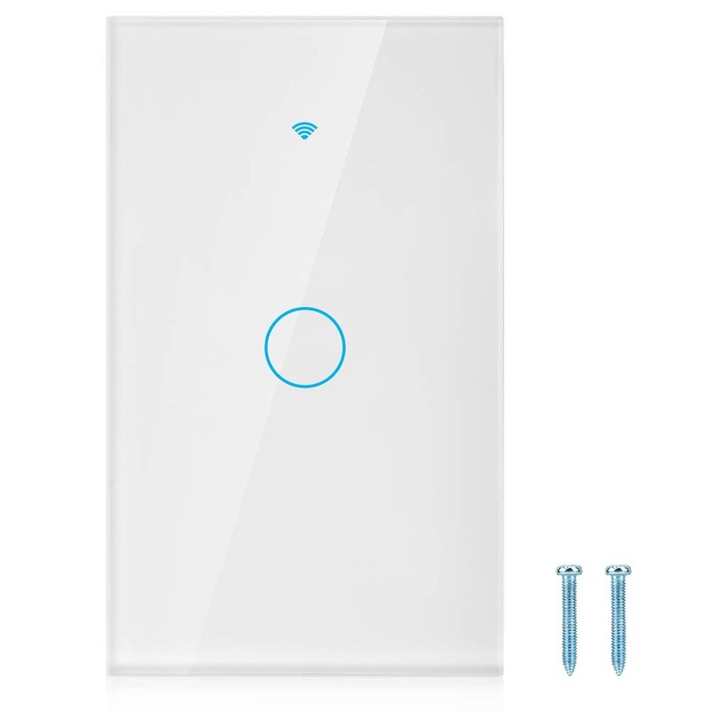 WiFi Interruptor de Pantalla Táctil, Interruptor Remoto con Teclas Táctiles