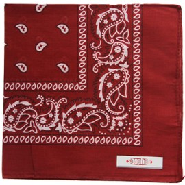 Soophen One Dozen Cowboy Bandanas (15.Wine)