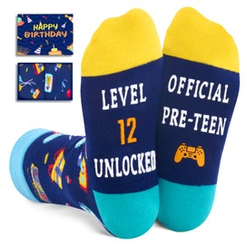 Zmart 12th Birthday Gifts for Boys - Socks for Tween Boys Girls Age 12, Presents for 12 Year Olds, 12 Yr Old Gift Ideas for Kids