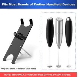 Acrylic Frother Stand for Milk Frother, Kitchen Milk Frother Wand Stand, Mini Foamer Holder, Handheld Foam Maker Support Stand, Whisk Drink Mixer Rack, Fits for Multiple Types of Handheld Frothers