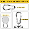 Grtard 110LBS Heavy Duty Magnetic Hooks, Magnetic Hooks, Magnets with