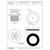 Westbrass Tip Toe 1-3/8" NPSM Fine Thread Bath Drain, Oil