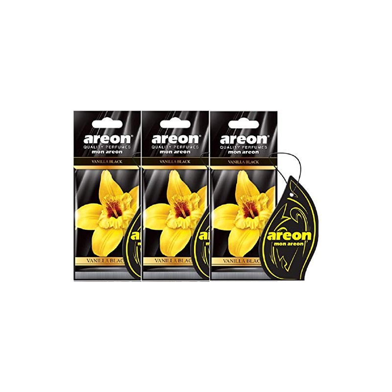 AREON Mon Car Air Freshener Vanilla Black Sweet Hanging Set