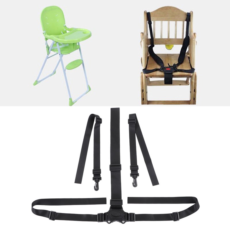 5 Point Child Seat Belt Ellipse Adjustable High Chair Strap