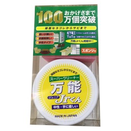 Marushin All-Purpose Cleaner, 2.6 oz (75 g), Sponge Included, Super Cleaner, Versatile Jr Kun, Neutral Type, No Abrasive, No Odor, Commercial Use, Made in Japan