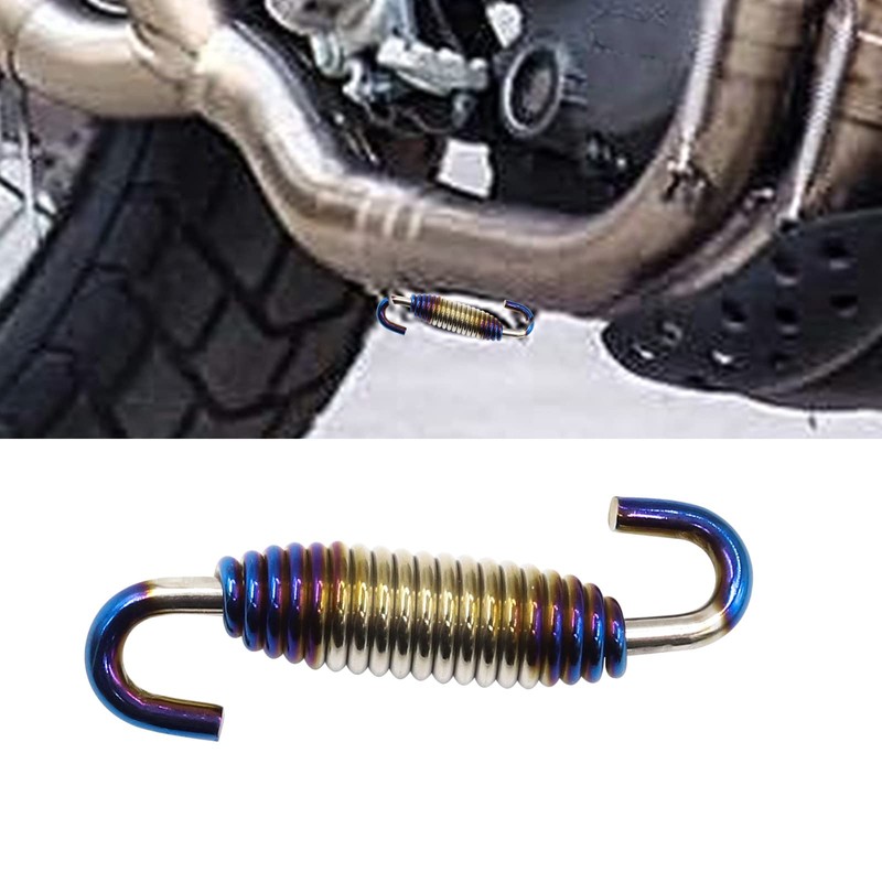 YnGia 2PCS 55mm Motorcycle Exhaust Pipe Spring, Universal Stainless Steel