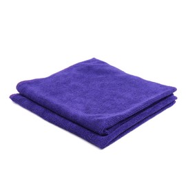 Sourcingmap 2pcs 40 x 40cm 300GSM Microfiber Car Drying Washing Towel Purple