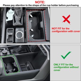 JDMCAR Liner Accessories Compatible with Toyota Tundra 2022-2023 2024 2025 2026, Custom Non-Slip Anti Dust Cup Holder and Door Pocket Inserts Kit (Black Trim) - 30 PC Set