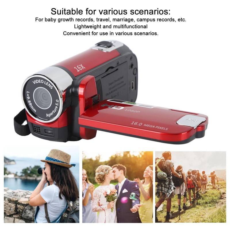 Yosoo Health Gear Handheld Video Camera Camcorder, 1080P 4K 48MP