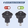 VEXUNGA Rocker Switch Rocker Switch 3-Pin Round Switch 6A 250V