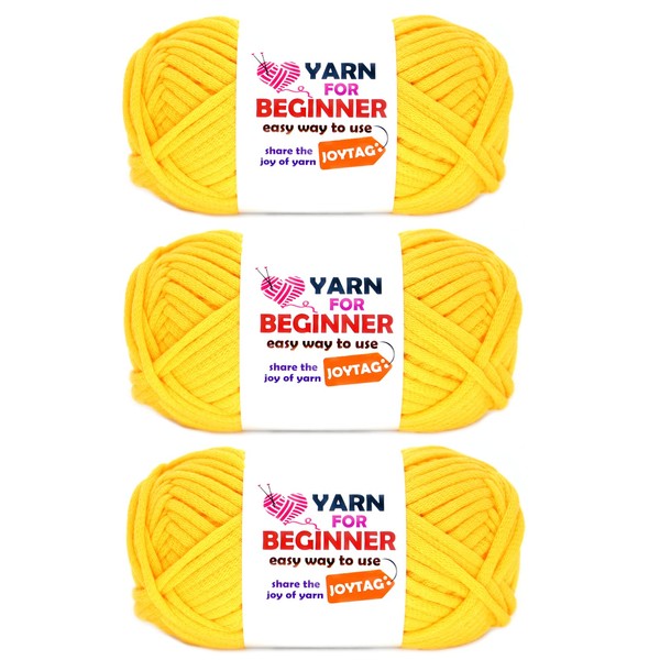 Yellow Yarn for Crocheting and Knitting Cotton Crochet Knitting Yarn