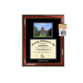 Diploma Frame Big University of Rochester Graduation Gift Case Embossed Picture Frames Engraving Degree Graduate Bachelor Masters MBA PHD Doctorate School