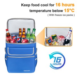 VKKZAAW Backpack Cooler Insulated Leak Proof 36 Cans,Cooler Backpack Insulated Waterproof for Men Women Beach Camping Lightweight Cooler