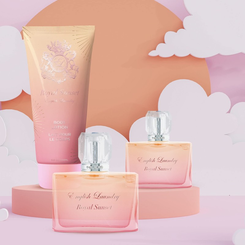 English Laundry Royal Sunset 3 Piece Gift Set EDP, 3.4