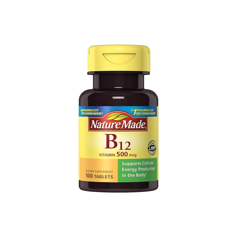 Nature Made Vitamin B-12 500 mcg Tablets 100 ea (Pack