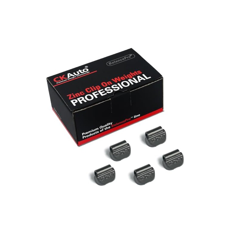 CKAuto P Series Zinc Clip on Wheel Weights 0.25oz, 1/4oz,