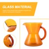 Yellow Glass Coffee Carafe 300Ml, Mini Coffee Server Kettle for